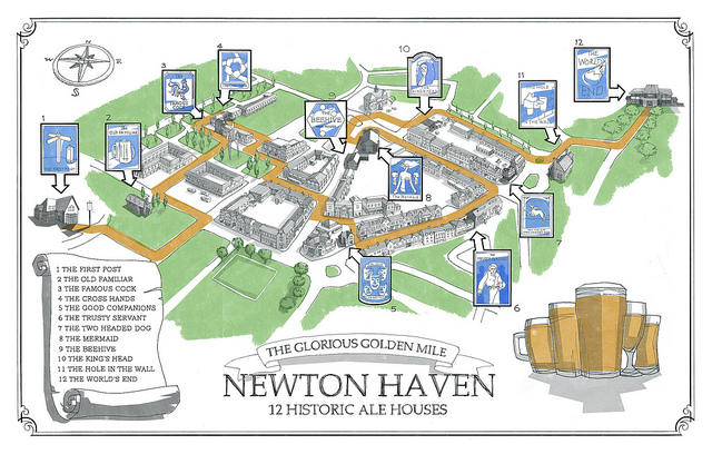 The World's End / Newton Haven Map